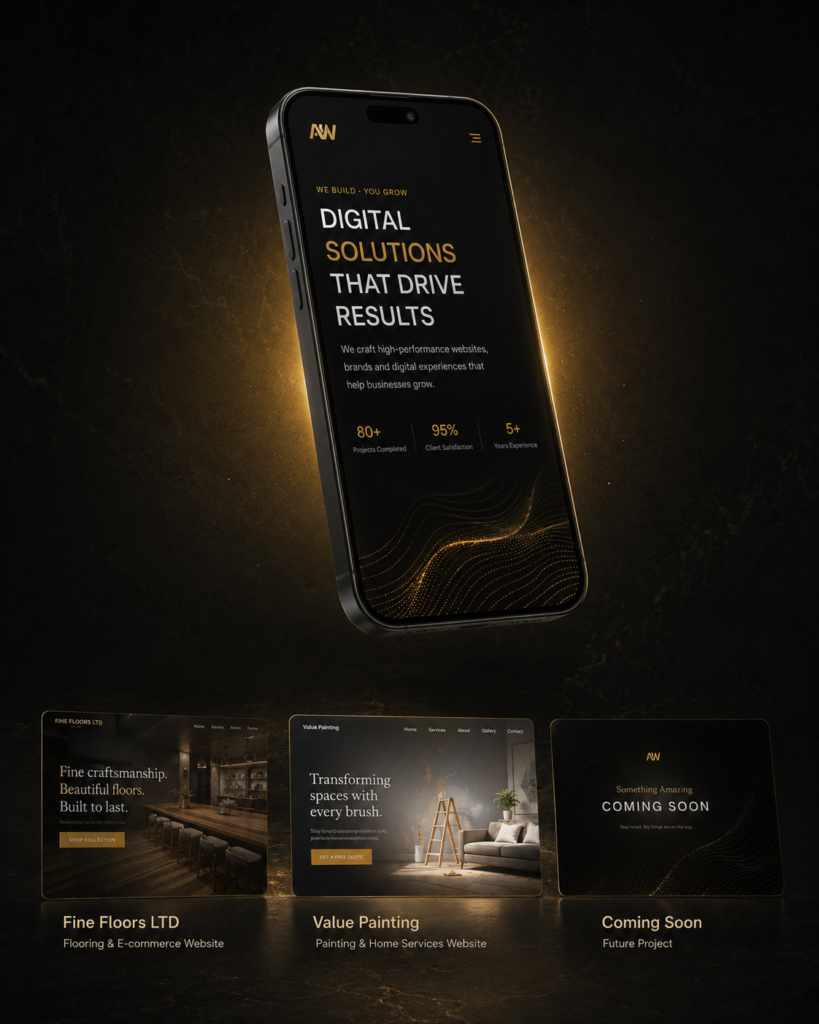 Calgary web design projects by AyaWebs